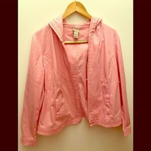 Sigrid Olsen sport jacket with hoodie